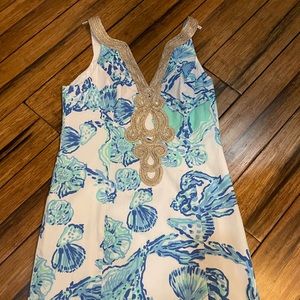 Lilly Pulitzer Emory shift dress barefoot princess